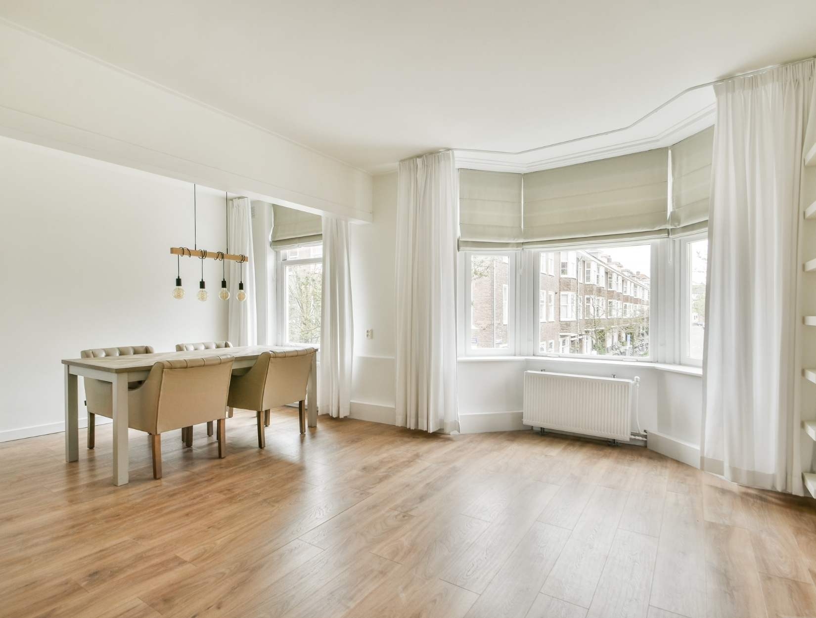 Ceiling Fan, Blinds, and Windowsill Dusting